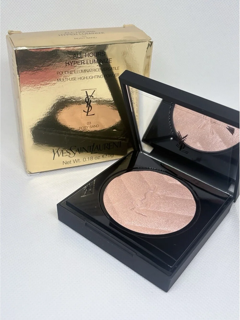 Yves Saint Laurent Hyper Luminize Highlighter #03 ROSY SAND NIB 100% AUTHENTIC